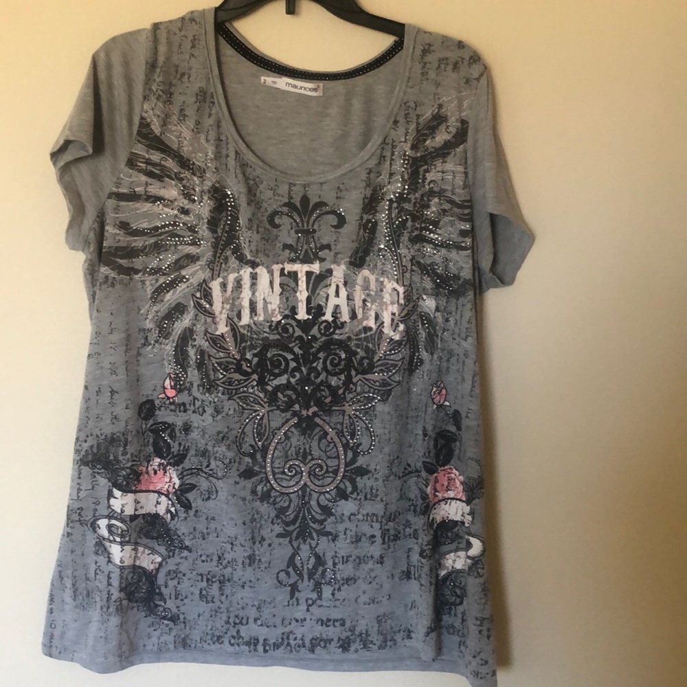 Maurices vintage grey top
